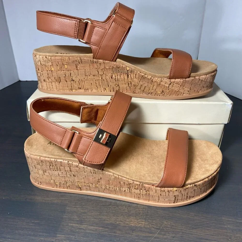 Anne Klein cork platform sandals - Woman's size 10.5-11 (NIB)